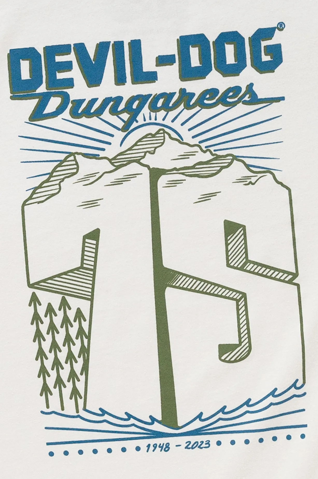 75 Year T-Shirt - Cloud