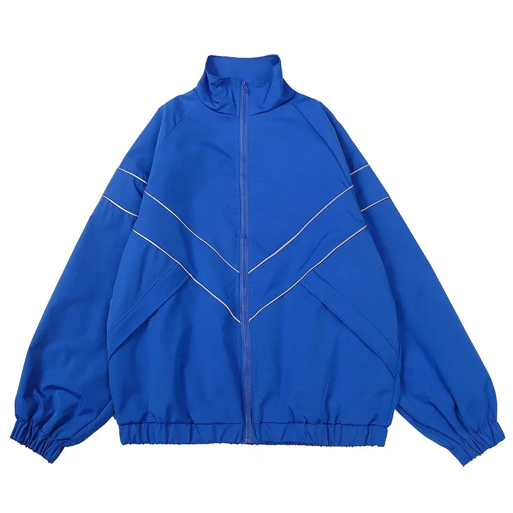 Aidase Hip Hop Varsity Jacket Men High Street Patchwork Color Block Windbreaker Coats Women Spring Autumn Thin Fashion College Jackets