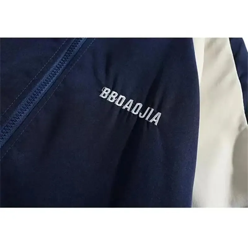 Aidase Hip Hop Varsity Jacket Men High Street Patchwork Color Block Windbreaker Coats Women Spring Autumn Thin Fashion College Jackets