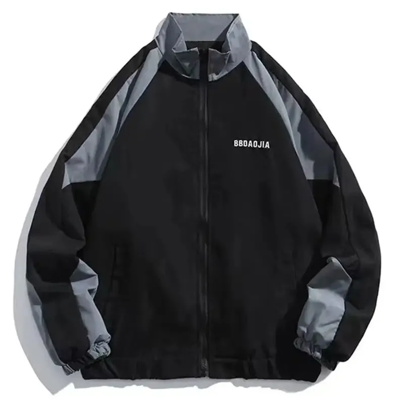 Aidase Hip Hop Varsity Jacket Men High Street Patchwork Color Block Windbreaker Coats Women Spring Autumn Thin Fashion College Jackets