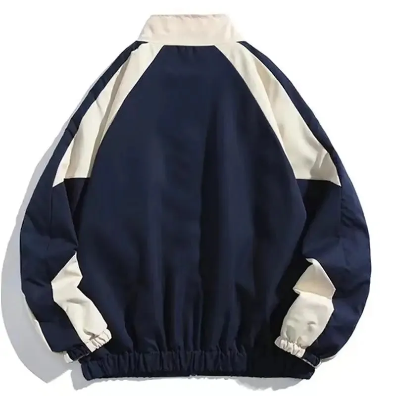 Aidase Hip Hop Varsity Jacket Men High Street Patchwork Color Block Windbreaker Coats Women Spring Autumn Thin Fashion College Jackets
