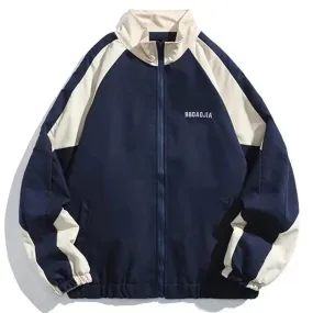Aidase Hip Hop Varsity Jacket Men High Street Patchwork Color Block Windbreaker Coats Women Spring Autumn Thin Fashion College Jackets