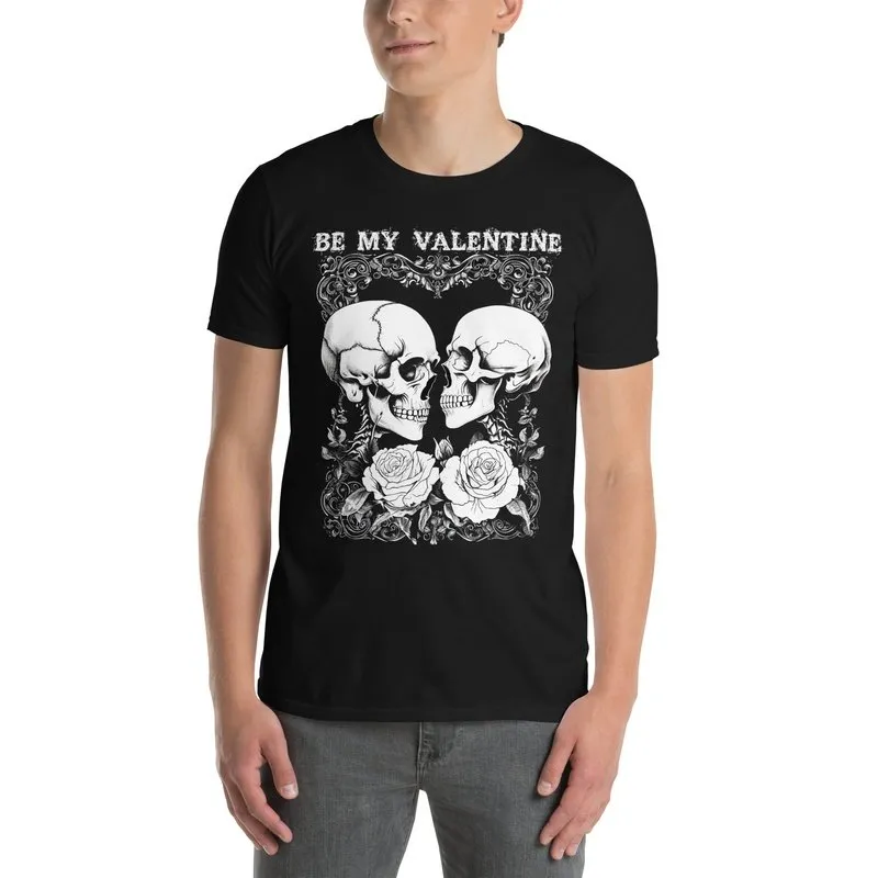Be My Valentine: Skulls and Roses Tee