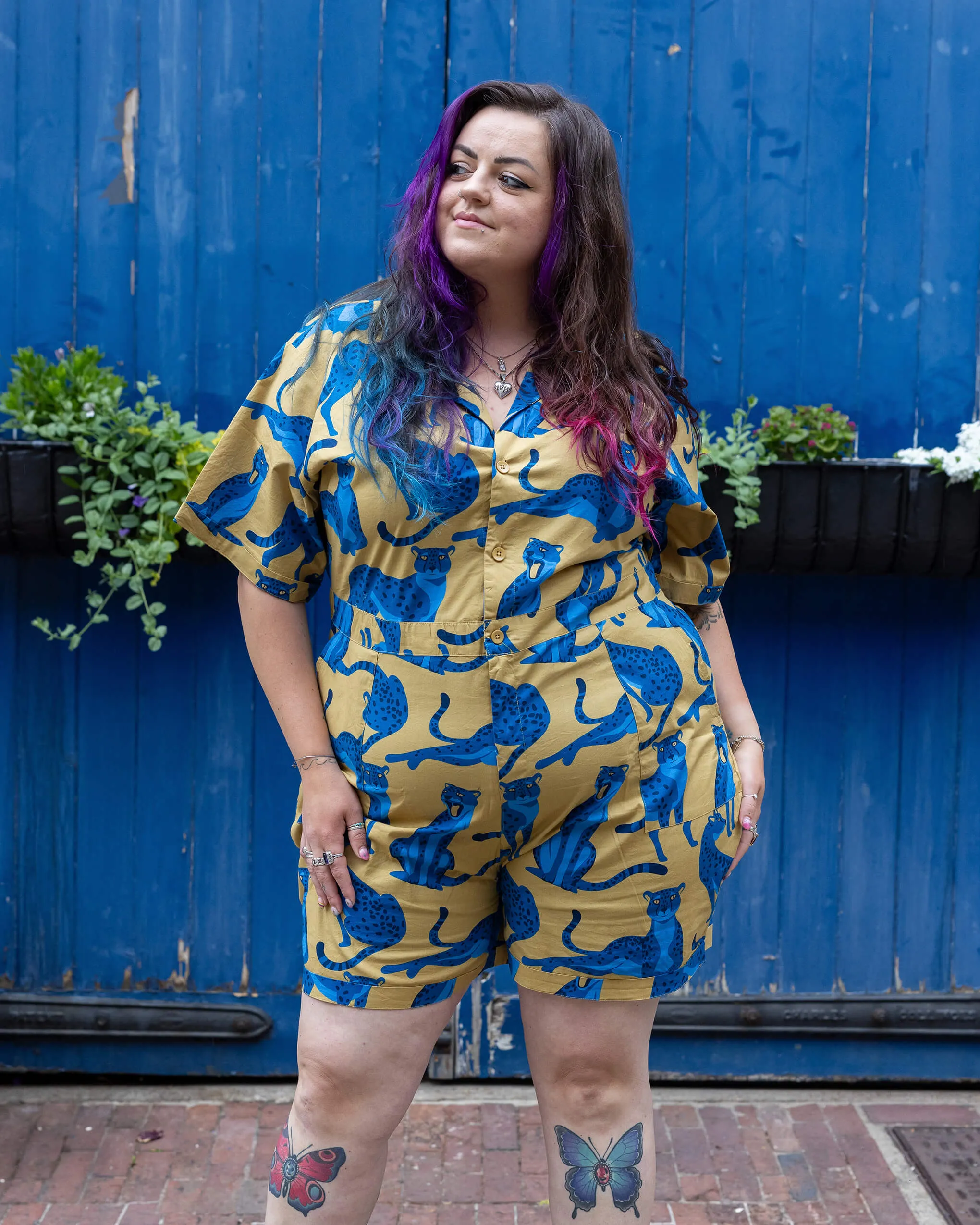 Big Cats Stretch Playsuit