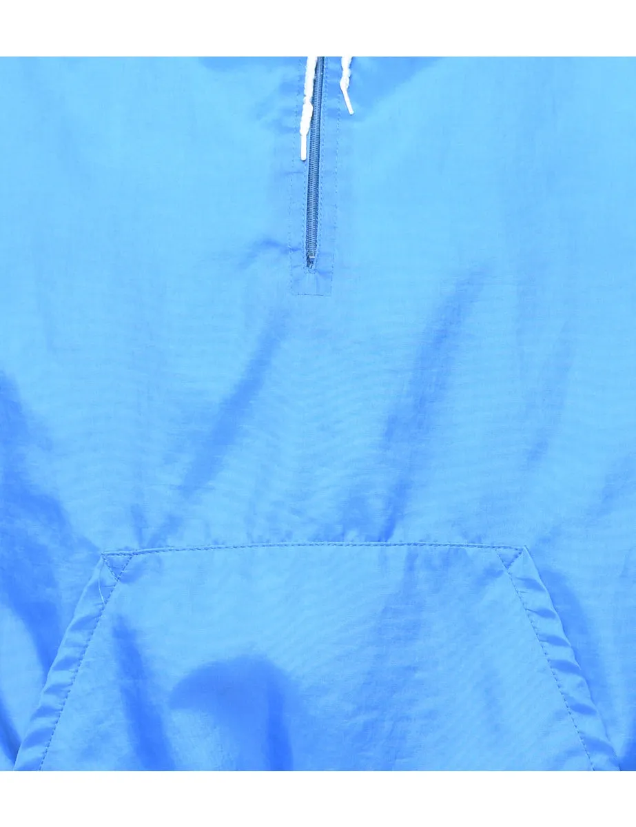 Blue Nylon Hooded Jacket - XL