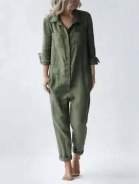 Casual Jumpsuit Women Overalls Autumn Winter Clothes Solid Streetwear Jump Suits Fashion Rompers Overall Jogger Playsuits