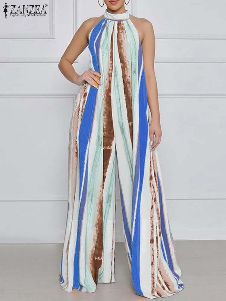 Casual Sleeveless Maxi Wide Leg Jumpsuit