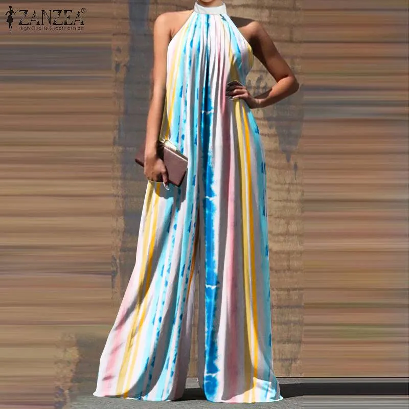 Casual Sleeveless Maxi Wide Leg Jumpsuit