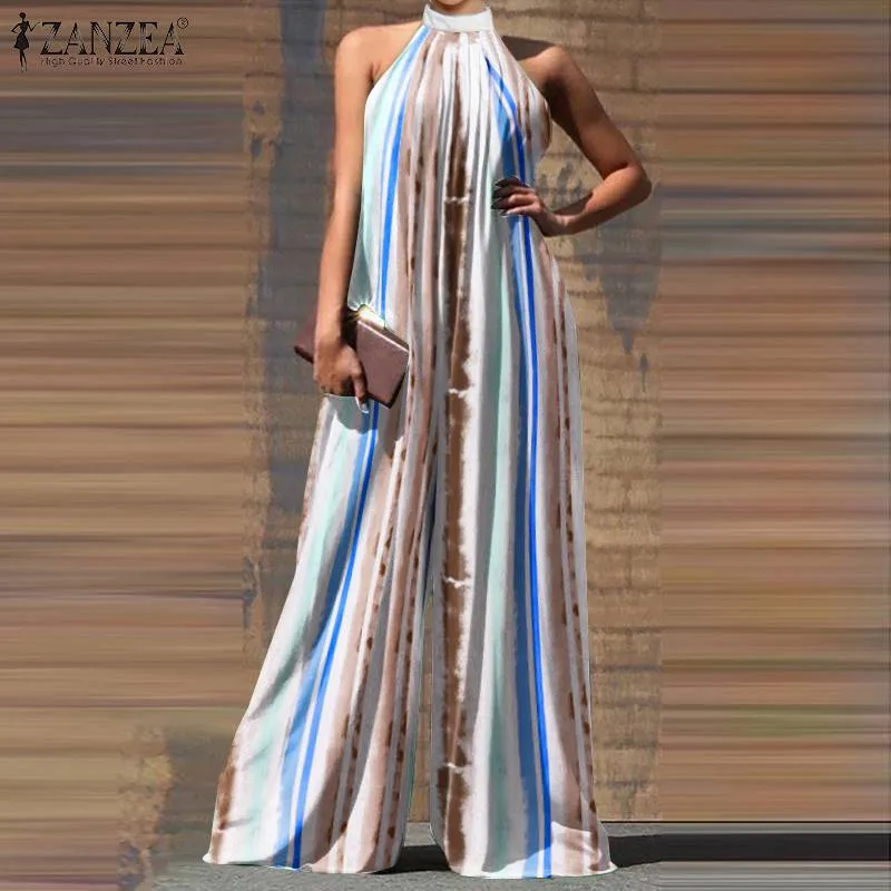 Casual Sleeveless Maxi Wide Leg Jumpsuit