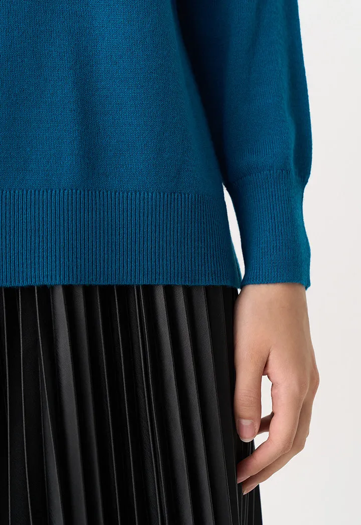 Choice Solid Long Sleeve Sweatshirt Teal