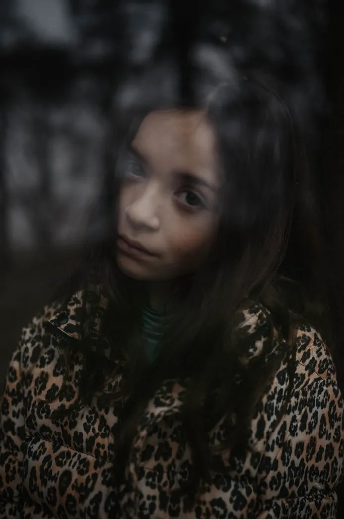 Coat Puffer Leopard Glitch