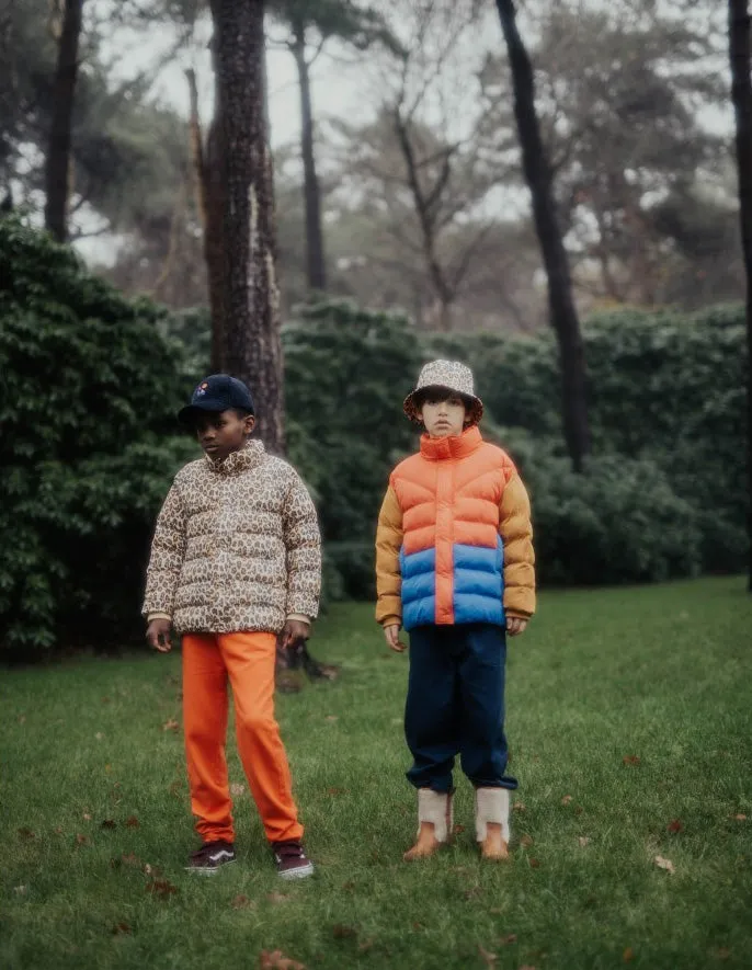 Coat Puffer Leopard Glitch