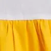 Colorblock Poplin V-Neck Dress