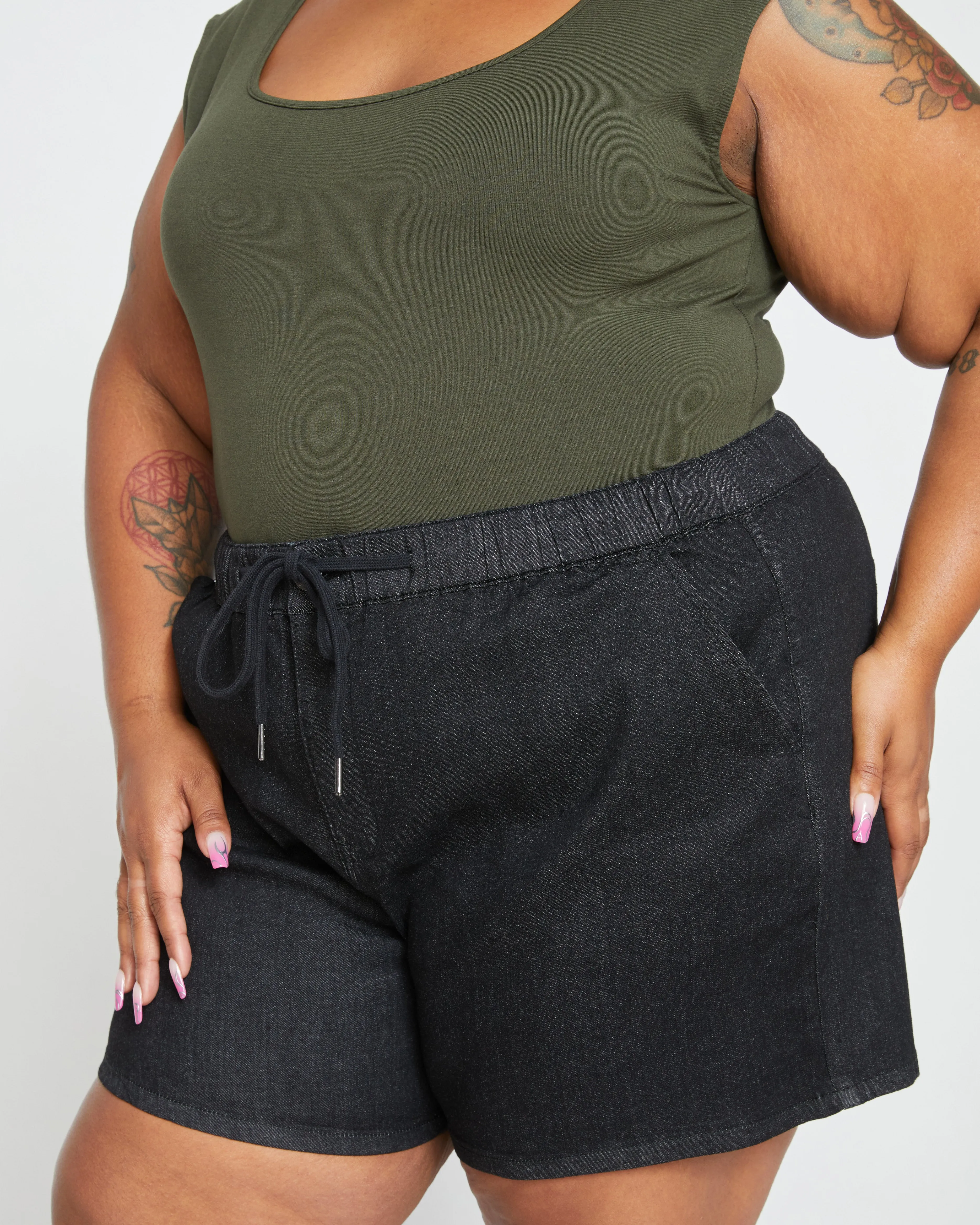 ComfortDenim Marche Shorts - Black
