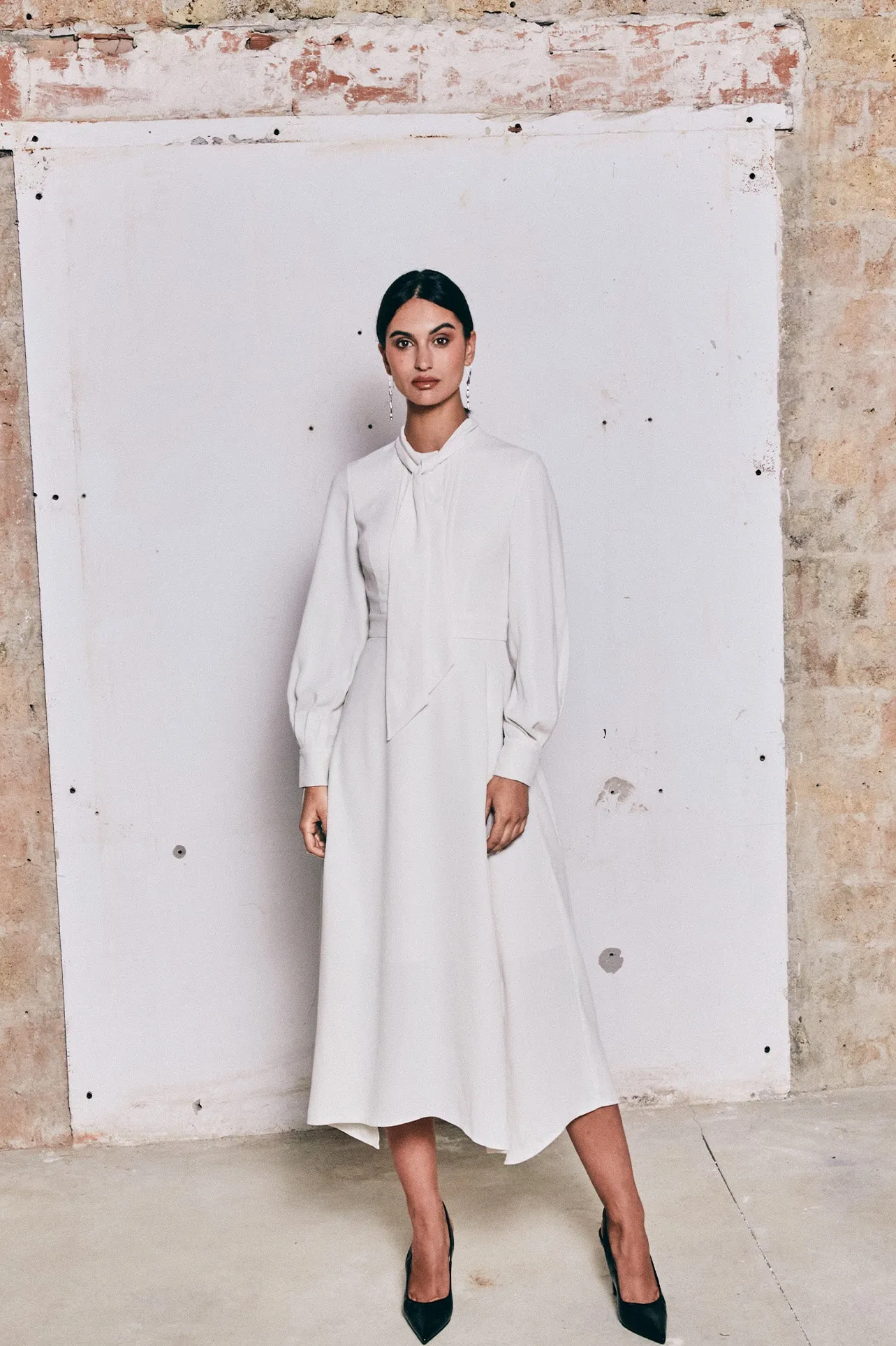 DRAPE HEM DRESS