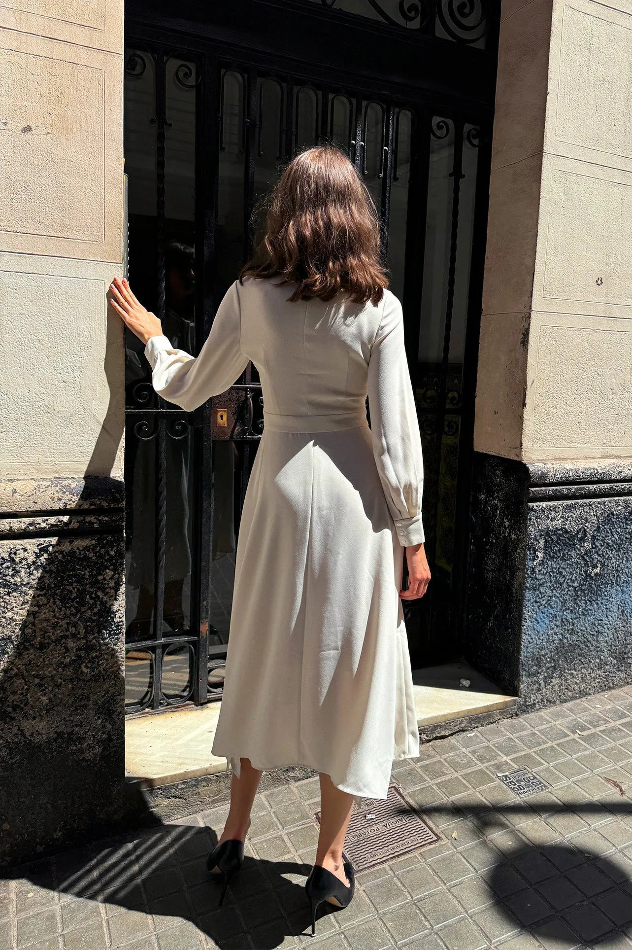 DRAPE HEM DRESS