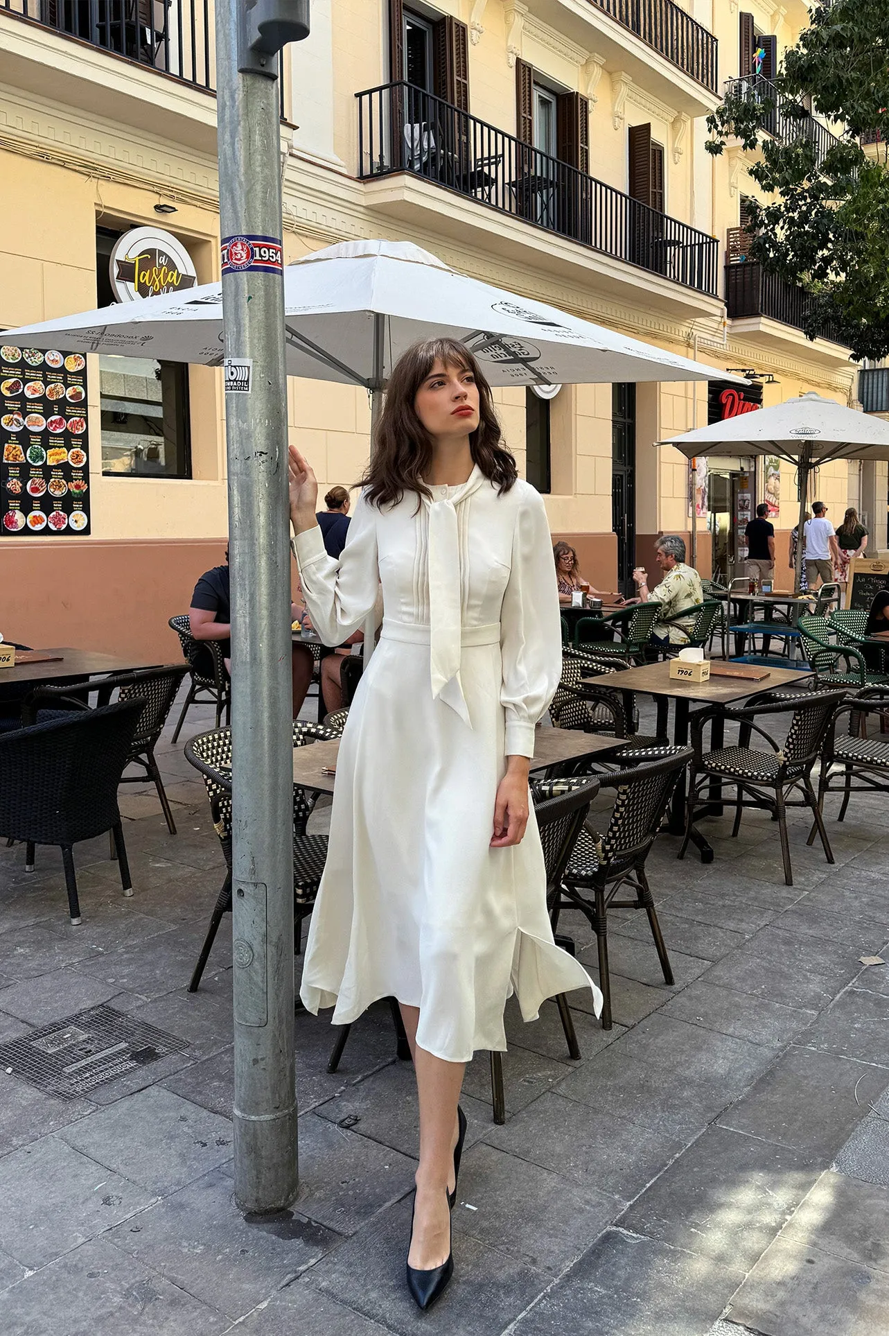 DRAPE HEM DRESS