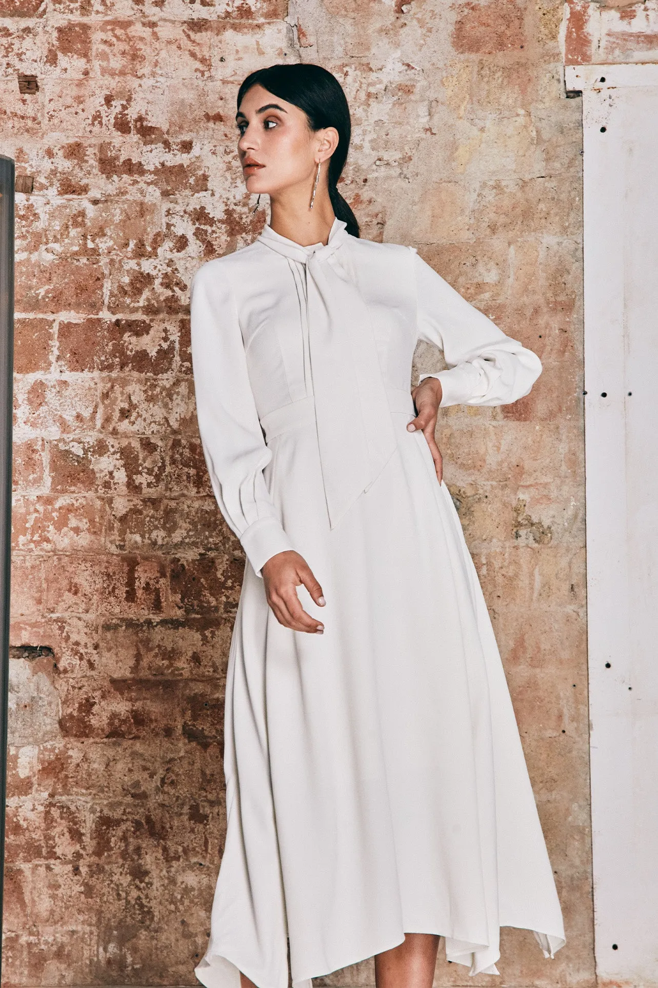 DRAPE HEM DRESS