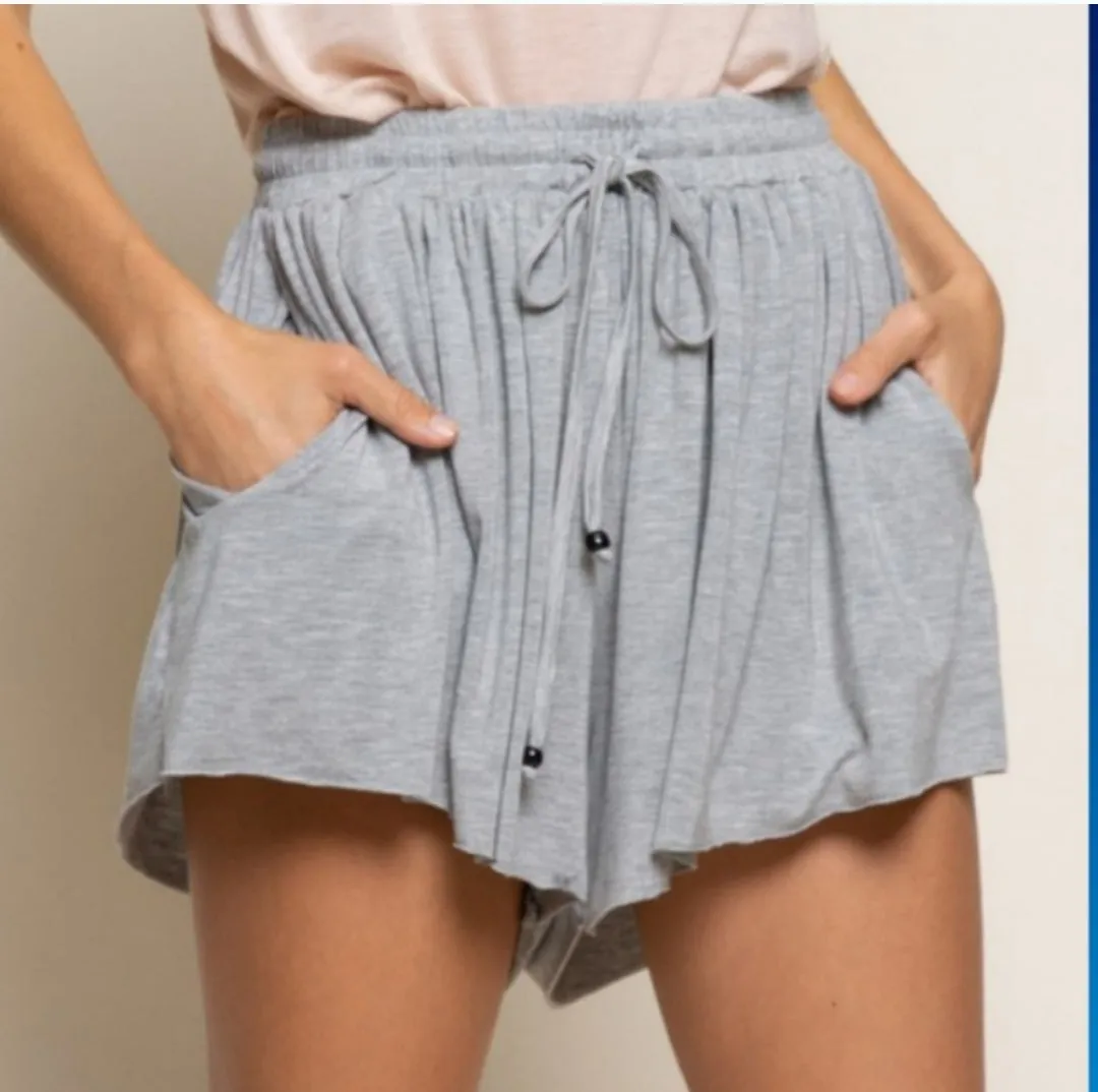 Drawstring Jersey Shorts