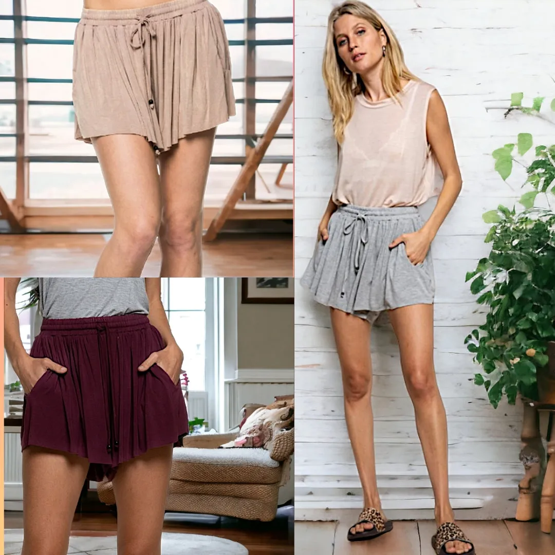 Drawstring Jersey Shorts