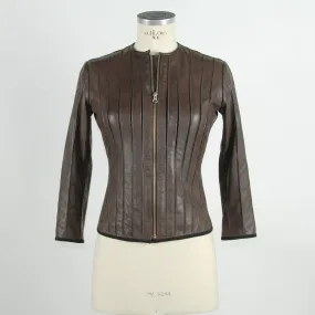 Elegant Brown Leather Jacket for Sleek Style