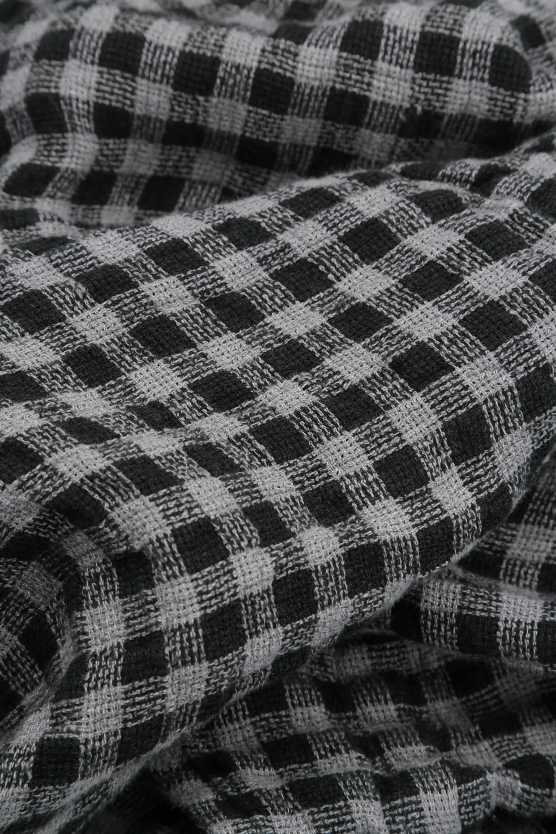 Grey Check Linen Vest