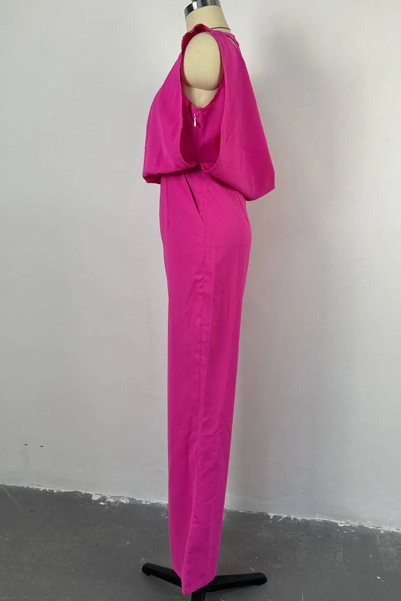JH0581 Sleeveless Wide Leg Jumpsuits