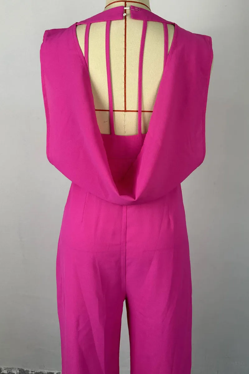 JH0581 Sleeveless Wide Leg Jumpsuits