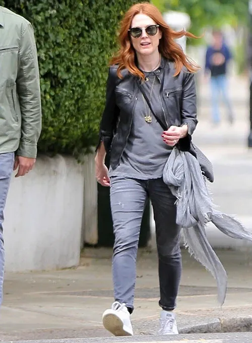 JULIANNE MOORE LEATHER JACKET