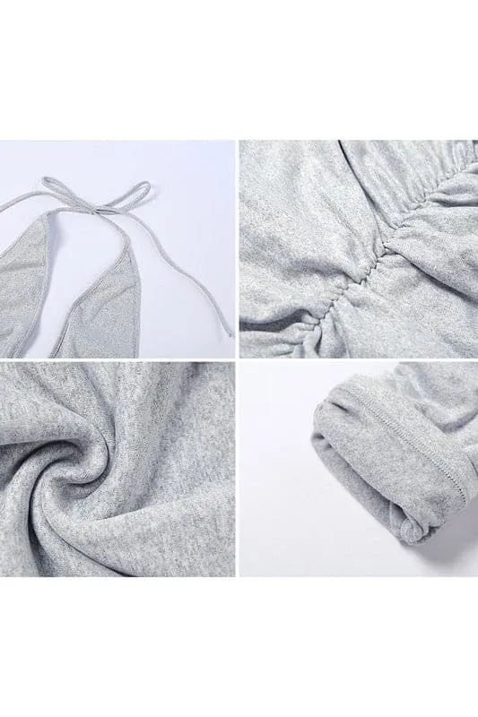 JZ042 Halter Backless Jumpsuits