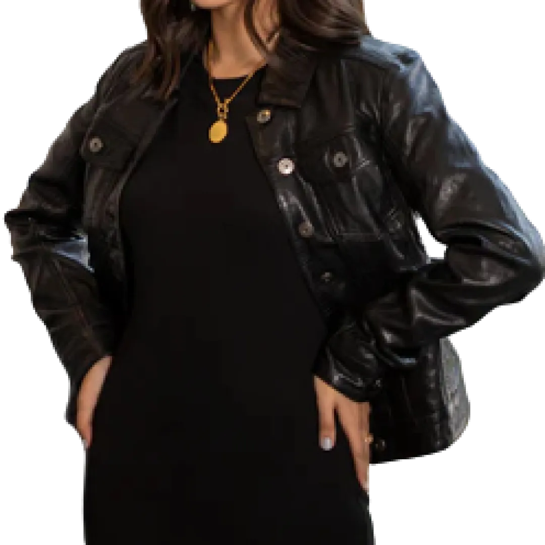Leather Jacket For Women Made off Lambskin/Sheep Leather