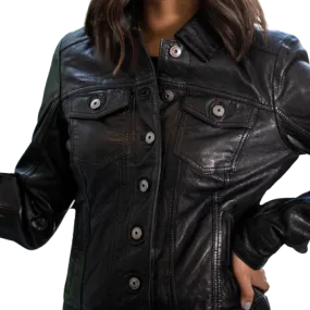 Leather Jacket For Women Made off Lambskin/Sheep Leather
