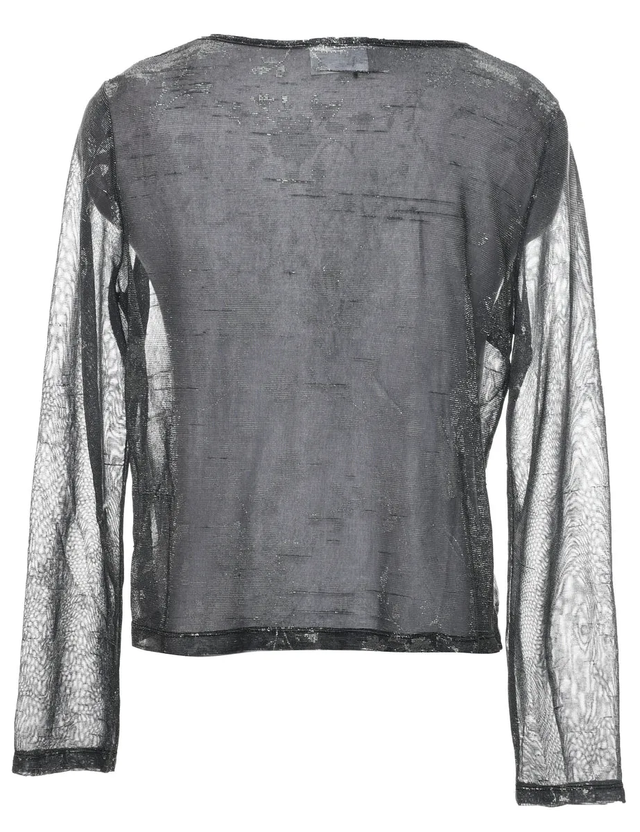 Lurex Thread Pattern Jacket - M