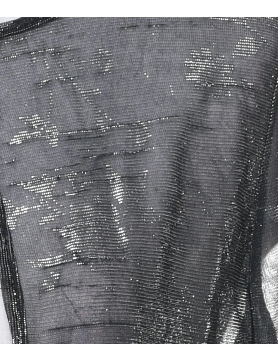 Lurex Thread Pattern Jacket - M