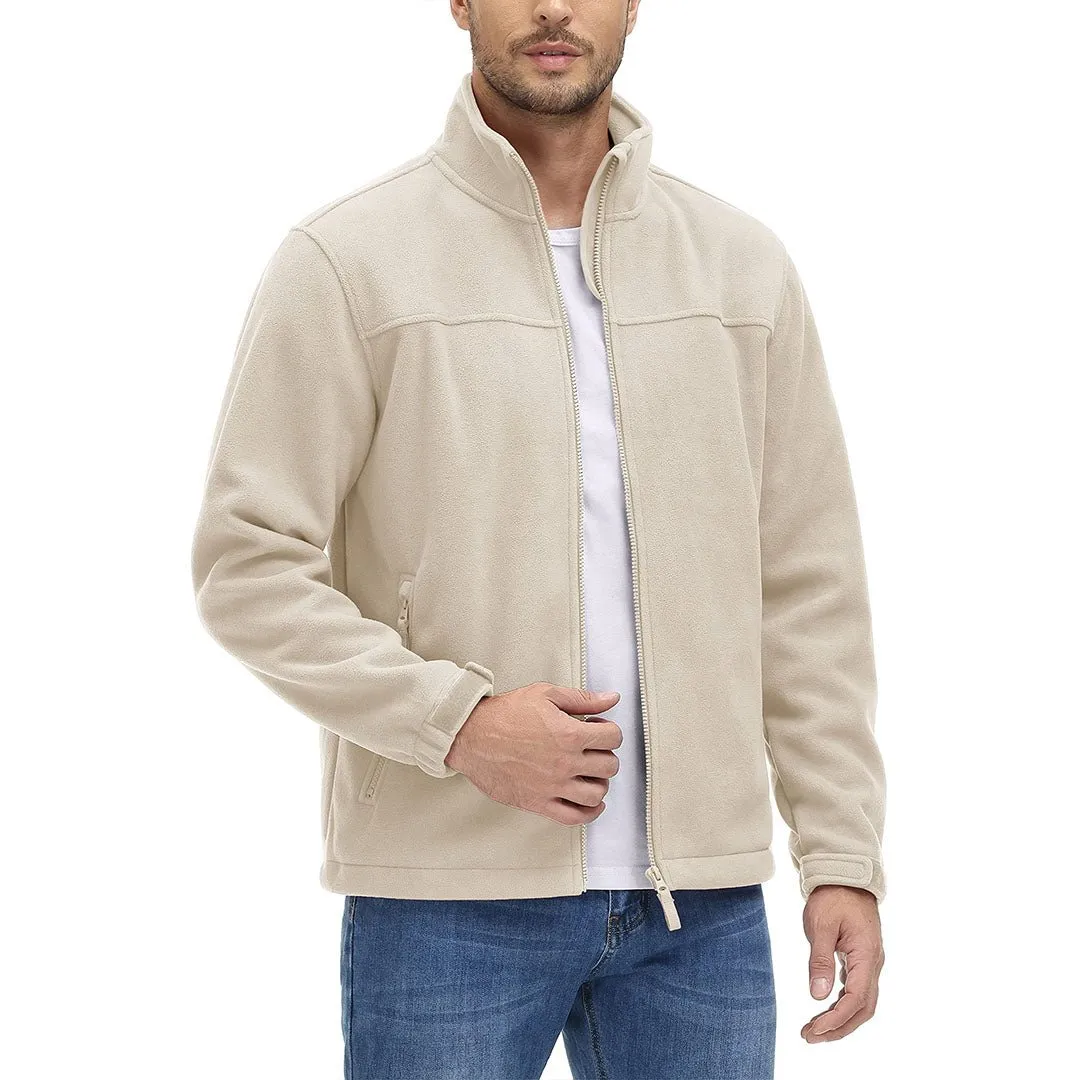Men's Lightweight Full Zip Casual Fleece Jacket