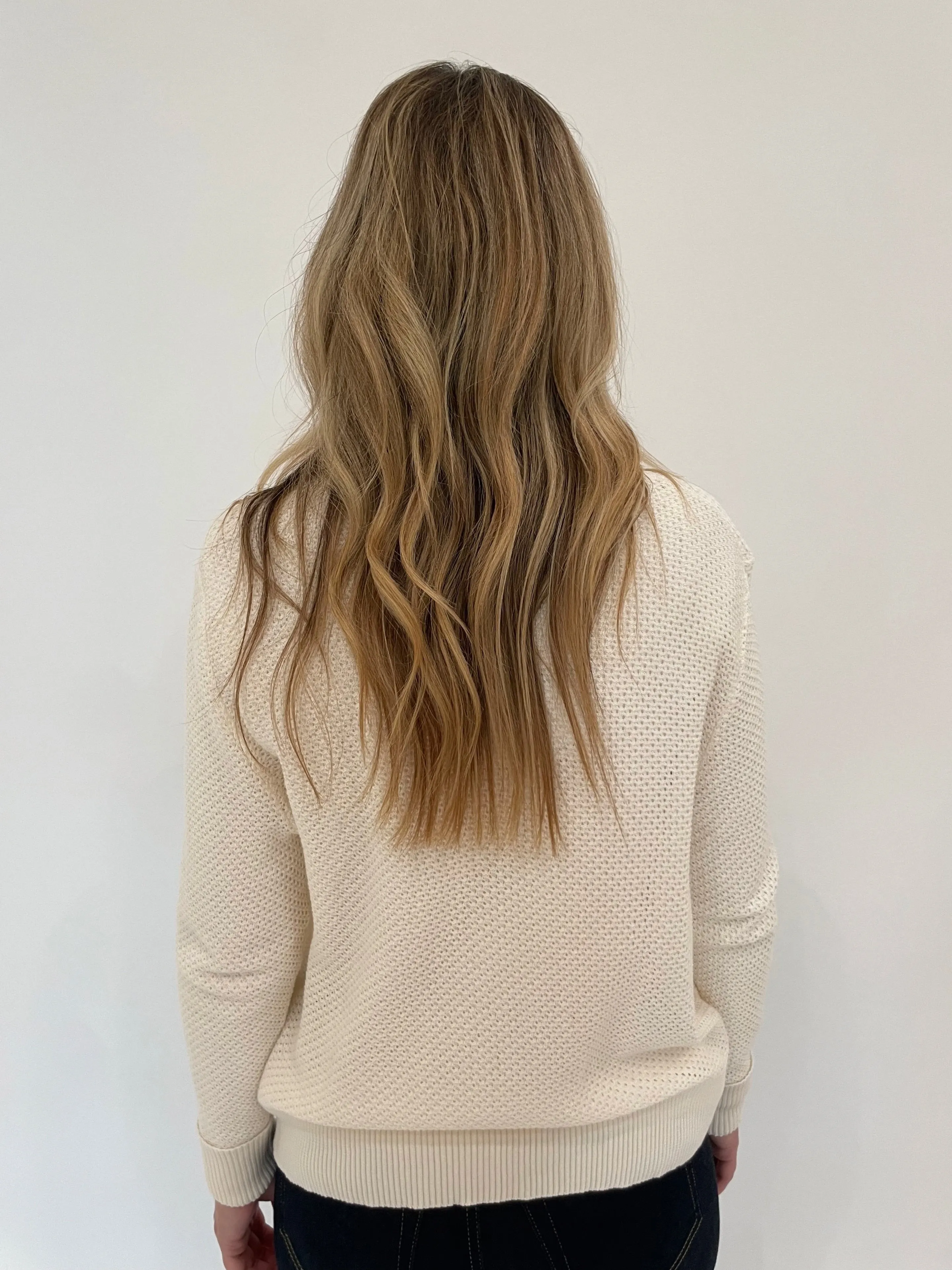 Mesh Knit Jacket - White