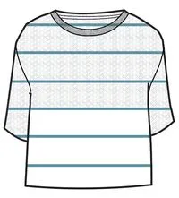 Migrate Organic Knitted Jumper - Blue Pool Stripe