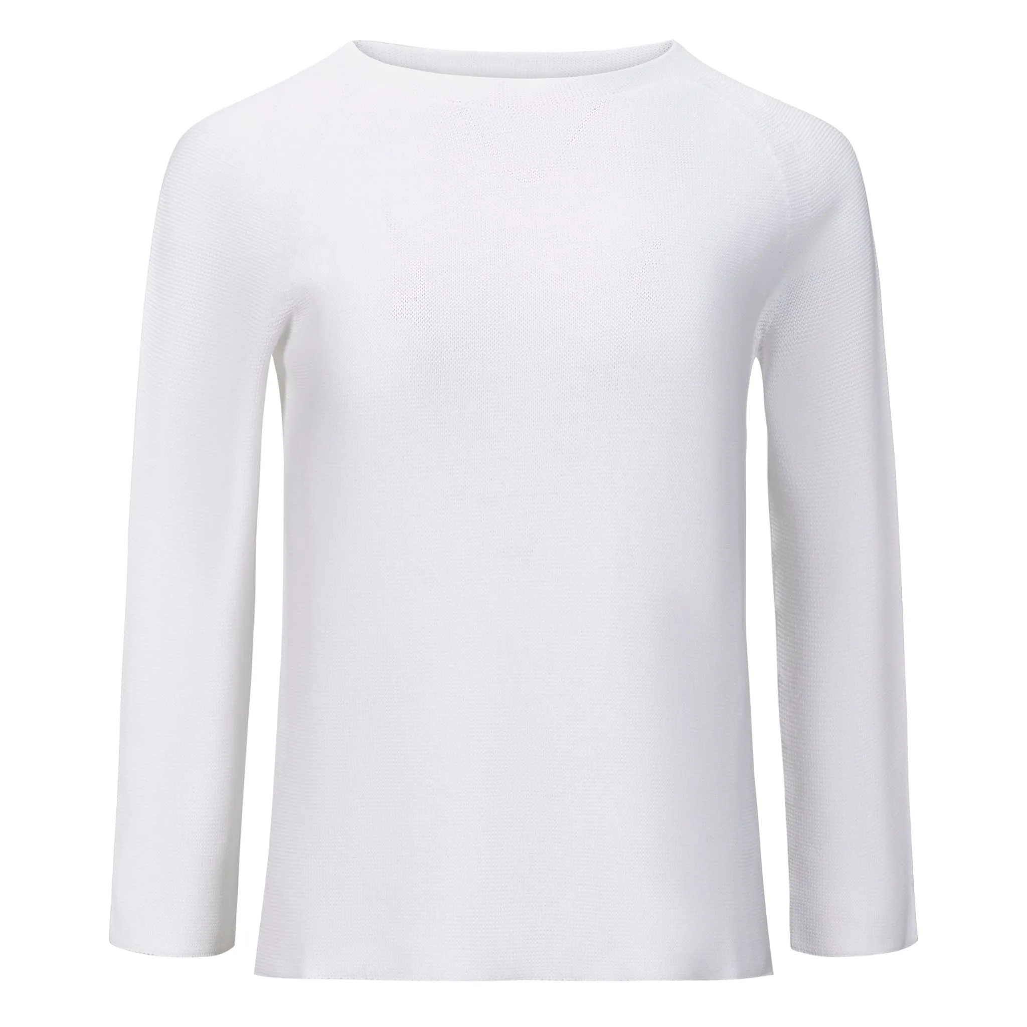 Monello Raglan Cotton Sweater - White