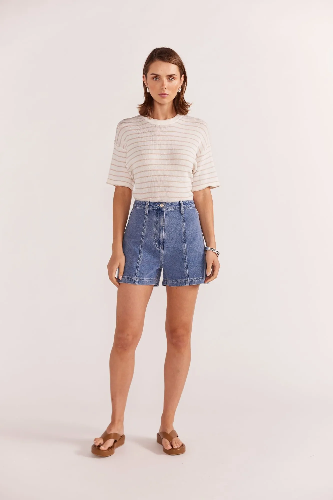 Nina Denim Shorts | Vintage Blue