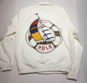 NWT POLO RALPH LAUREN CREAM LIFE PRESERVER SAILBOAT RL 89 WINDBREAKER JACKET