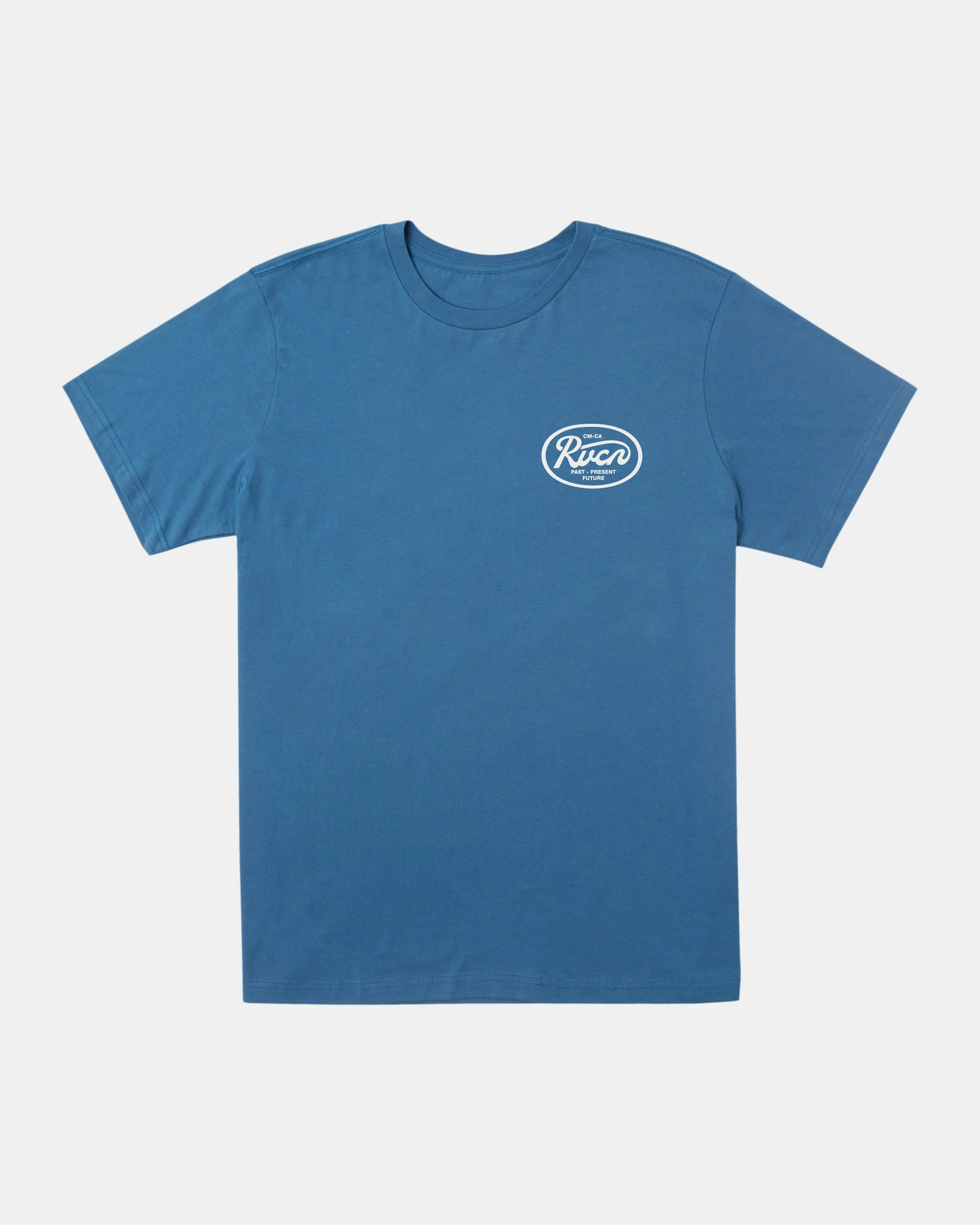 Oval Script T-Shirt - Cool Blue
