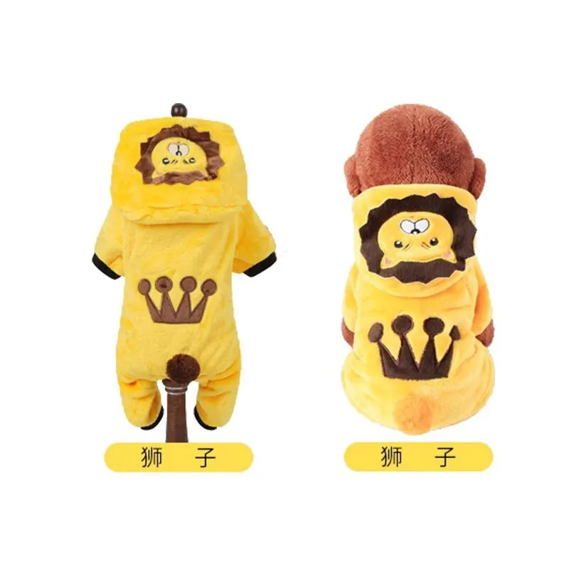 Pet's Soft Warm Fleece Jumpsuits