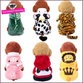 Pet's Soft Warm Fleece Jumpsuits