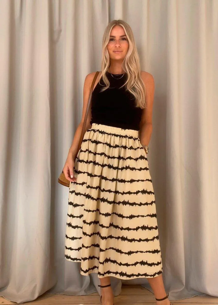 PoemMD print skirt - Tie Dye Lines