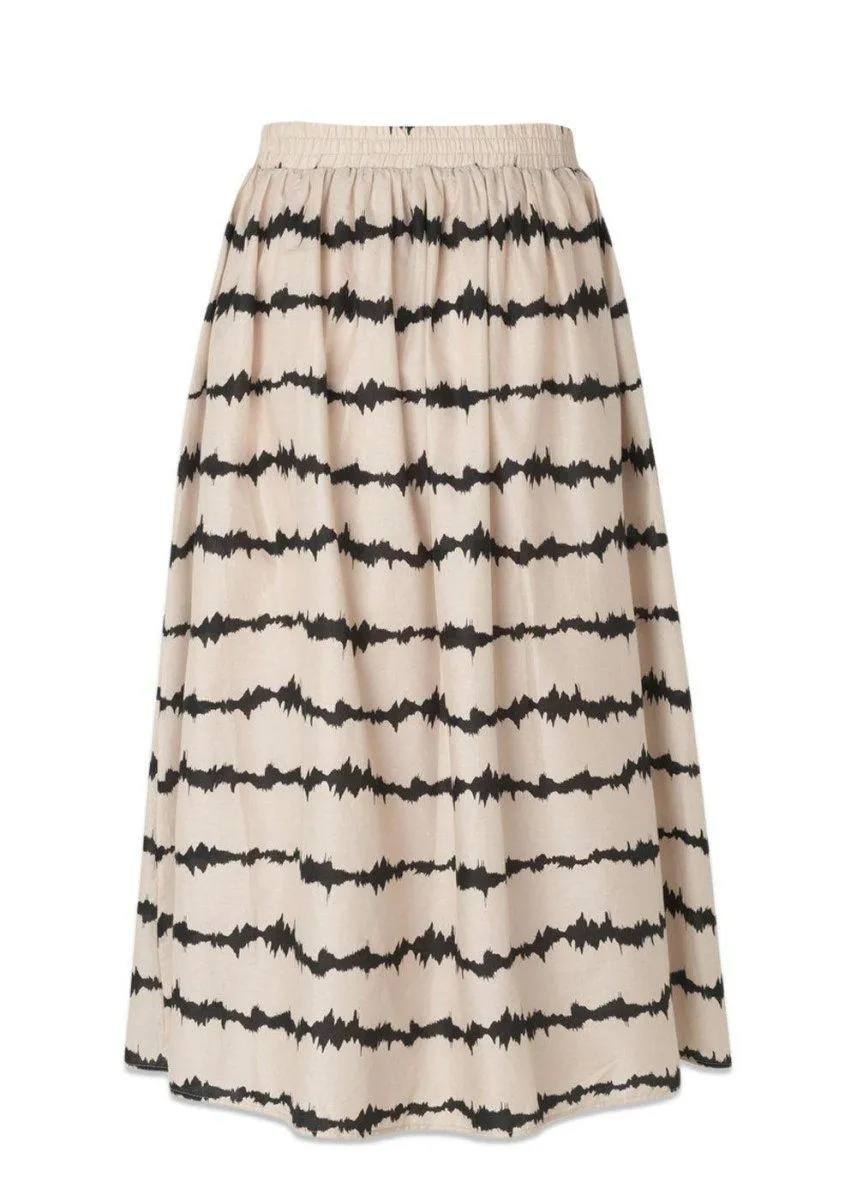 PoemMD print skirt - Tie Dye Lines