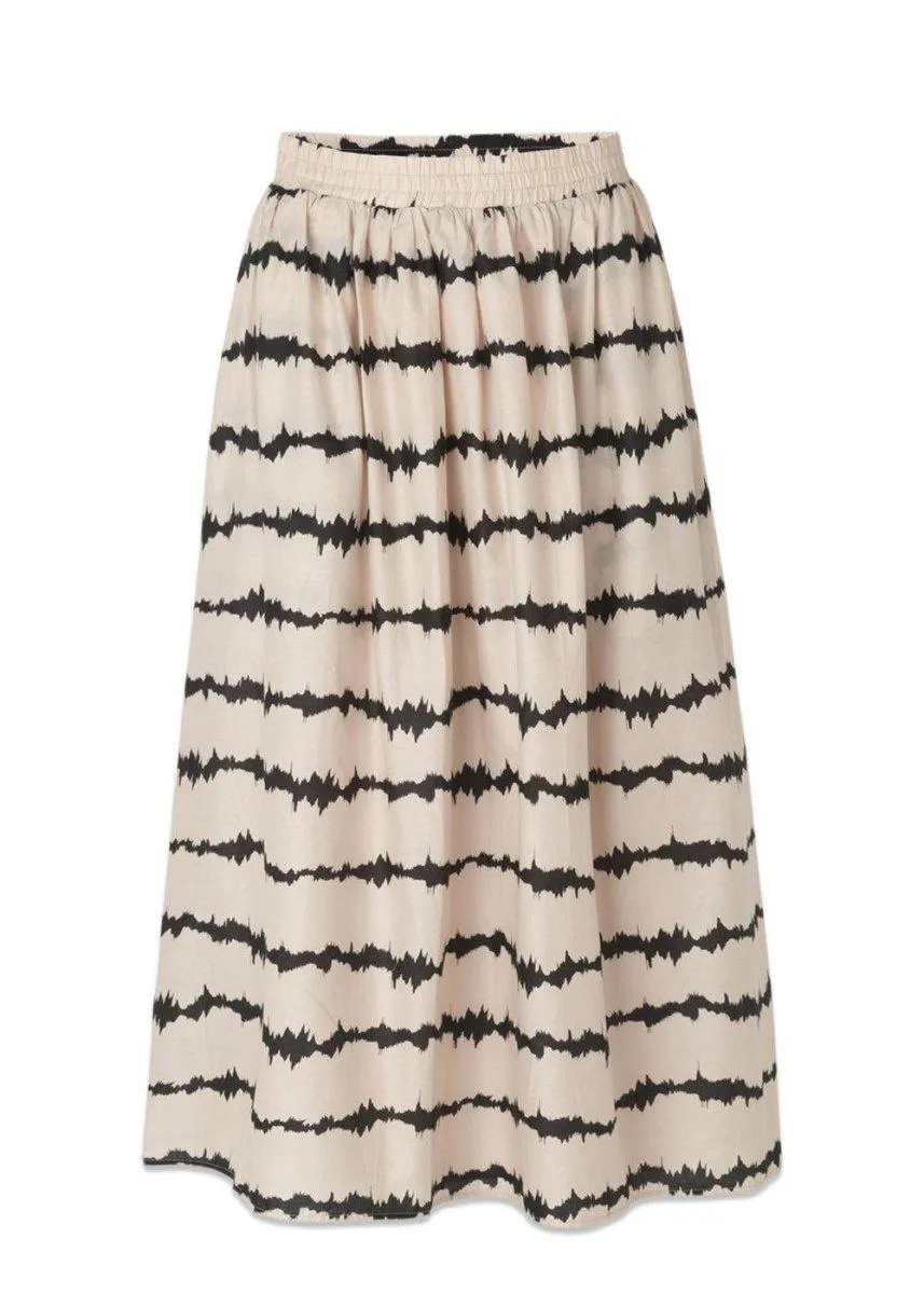 PoemMD print skirt - Tie Dye Lines