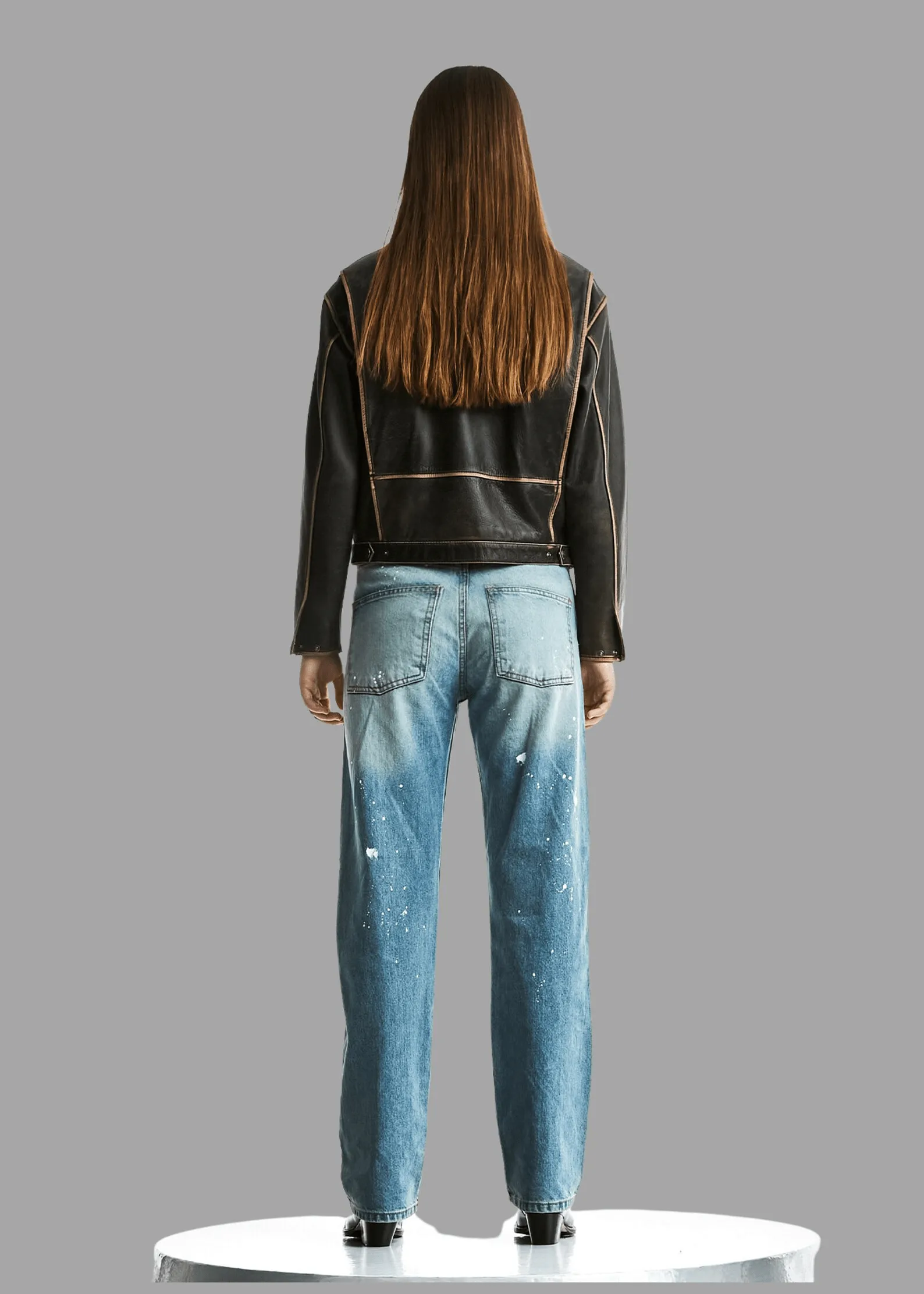 Premium Women Vintage Leather Jacket By TJS