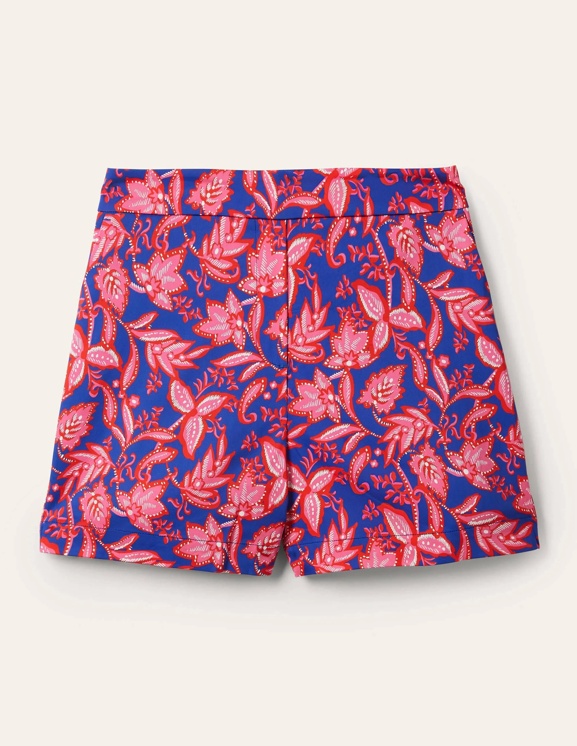 Pull On Shorts-Strawberry Daiquiri, Flora