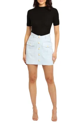 Regina Mini Skirt in Sky Blue