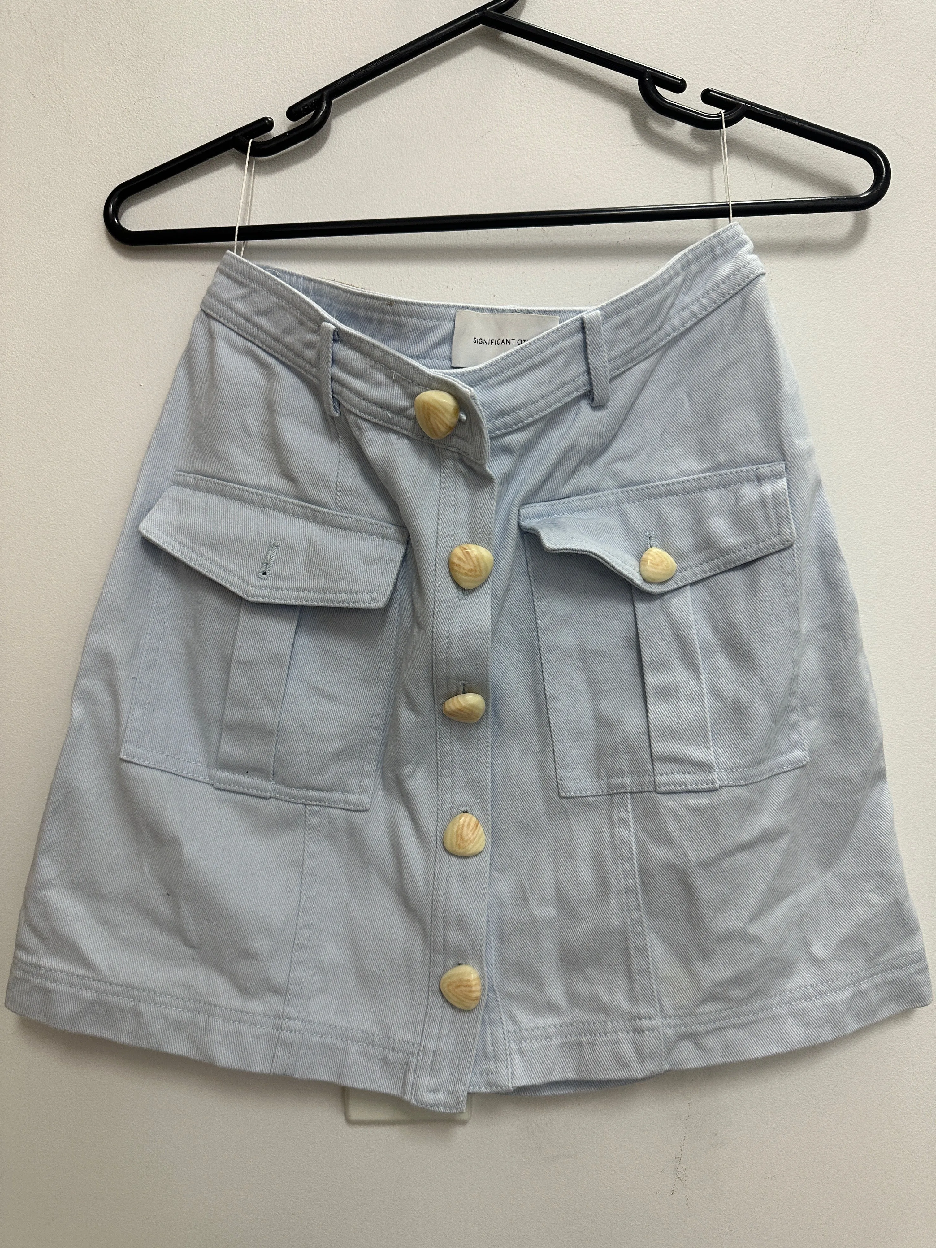 Regina Mini Skirt in Sky Blue